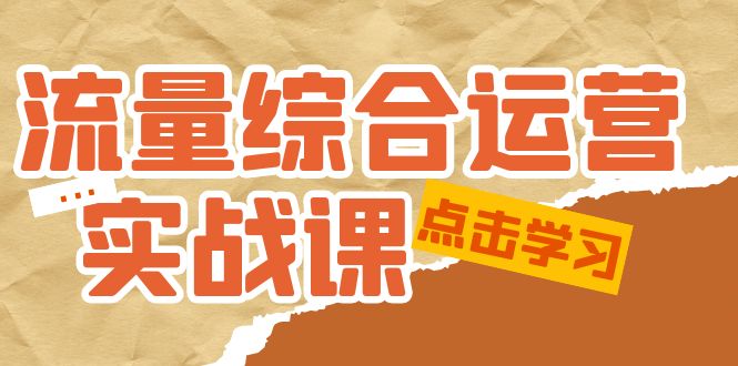 流量綜合·運營實戰(zhàn)課：短視頻、本地生活、個人IP知識付費、直播帶貨運營