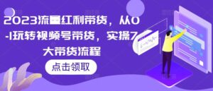 2023流量紅利帶貨，從0-1玩轉視頻號帶貨，實操7大帶貨流程 - 嚴選資源大全 - 嚴選資源大全