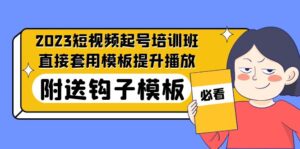 2023年最新短視頻號培訓機構：可直接套入模板，提高播放視頻，附鉤子模板-31課 - 嚴選資源大全 - 嚴選資源大全