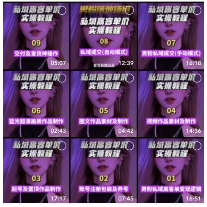 【男粉落地項目】0基礎玩轉男粉短視頻轉私域日產500+2023男粉高客單價實操