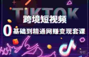 跨境電商小視頻TIKTOK0基本上都是熟練的網(wǎng)絡(luò)賺錢(qián)轉(zhuǎn)現(xiàn)套課，跨境電商小視頻自建站賣(mài)貨轉(zhuǎn)現(xiàn)方法 - 嚴(yán)選資源大全 - 嚴(yán)選資源大全
