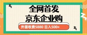今年3月,新的京東企業采購實例教程,新手一人日利潤500新項目(僅披露) - 嚴選資源大全 - 嚴選資源大全