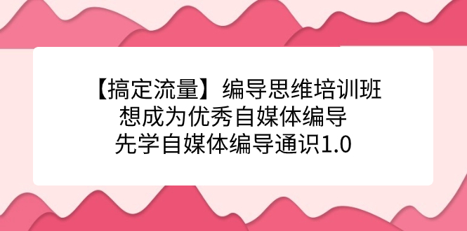 【搞定流量】編導思維培訓班，想成為優秀自媒體編導先學自媒體編導通識1.0 - 嚴選資源大全
