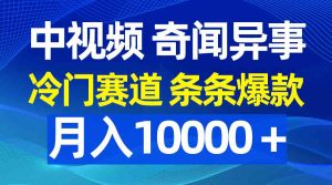 （9627期）中視頻奇聞異事，冷門賽道條條爆款，月入10000＋ - 嚴選資源大全 - 嚴選資源大全