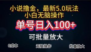 全自動小說擼金，單號日入100+小白輕松上手，無腦操作 - 嚴選資源大全 - 嚴選資源大全