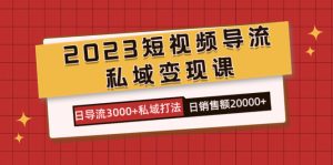 2023短視頻導流·私域變現課,日導流3000+私域打法 日銷售額2w+ - 嚴選資源大全 - 嚴選資源大全