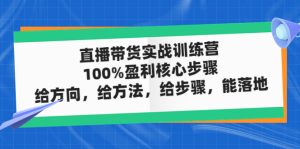 直播帶貨實操落地班,直播起號必備實操運營課,給方向,給方法,給步驟,能落地 - 嚴選資源大全 - 嚴選資源大全