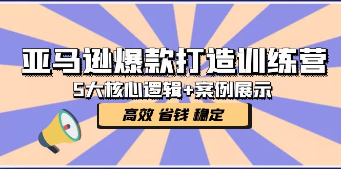 亞馬遜爆款打造訓練營：5大核心邏輯+案例展示 打造爆款鏈接 高效 省錢 穩定 - 嚴選資源大全