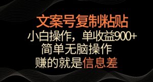 文案號掘金，簡單復制粘貼，小白操作，單作品收益900+ - 嚴選資源大全 - 嚴選資源大全