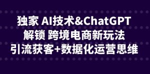 獨家 AI技術&ChatGPT解鎖 跨境電商新玩法，引流獲客+數據化運營思維 - 嚴選資源大全 - 嚴選資源大全