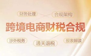 跨境老板財(cái)稅合規(guī)特訓(xùn)營(yíng)，規(guī)避財(cái)稅風(fēng)險(xiǎn)、提升企業(yè)利潤(rùn) - 嚴(yán)選資源大全 - 嚴(yán)選資源大全