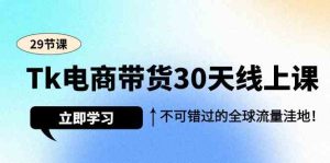 (9463期)Tk電商帶貨30天線上課,不可錯過的全球流量洼地(29節(jié)課) - 嚴選資源大全 - 嚴選資源大全