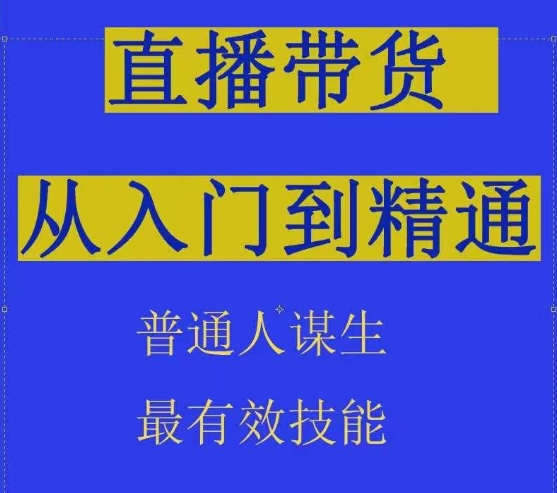 2024抖音直播帶貨直播間拆解抖運營從入門到精通，普通人謀生最有效技能 - 嚴選資源大全