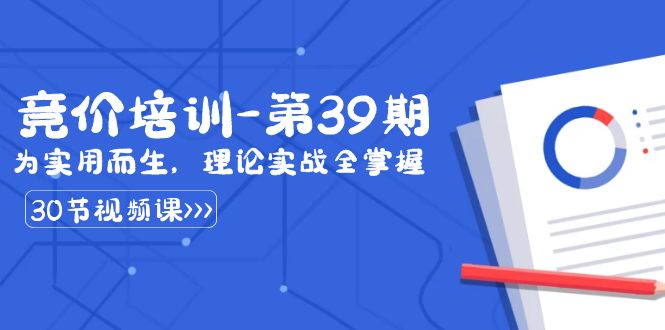 某收費競價培訓-第39期:為實用而生,理論實戰全掌握(30節課) - 嚴選資源大全