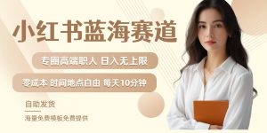 小紅書藍(lán)海賽道,圈中高端職場人,月入無上限,可矩陣,內(nèi)含私域?qū)嵅俳坛? - 嚴(yán)選資源大全 - 嚴(yán)選資源大全
