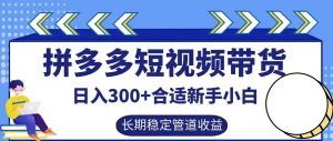 拼多多短視頻帶貨日入300+有長期穩定被動收益，合適新手小白【揭秘】 - 嚴選資源大全 - 嚴選資源大全