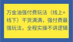 萬金油強付費玩法（線上+線下）干貨滿滿，強付費最強玩法，全程實操不講邏輯 - 嚴選資源大全 - 嚴選資源大全