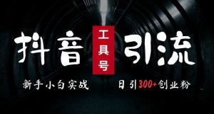 2024最新抖音工具號引流玩法，高效日引300+創業粉，當天變現5k，小白也可成為實戰高手 - 嚴選資源大全 - 嚴選資源大全