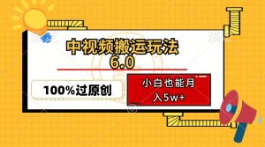 （12838期）中視頻搬運玩法6.0，利用軟件雙重去重，100%過原創，小白也能月入5w+ - 嚴選資源大全 - 嚴選資源大全