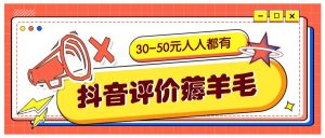 抖音評價薅羊毛，30-50元，邀請一個20元，人人都有！【附入口】 - 嚴選資源大全 - 嚴選資源大全