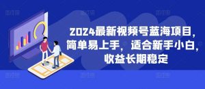 2024最新視頻號藍(lán)海項目，簡單易上手，適合新手小白，收益長期穩(wěn)定 - 嚴(yán)選資源大全 - 嚴(yán)選資源大全