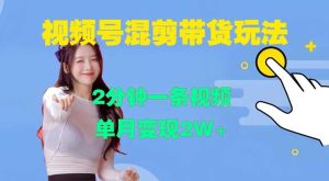 視頻號混剪玩法,2分鐘一條視頻,單月變現2W+【揭秘】 - 嚴選資源大全 - 嚴選資源大全