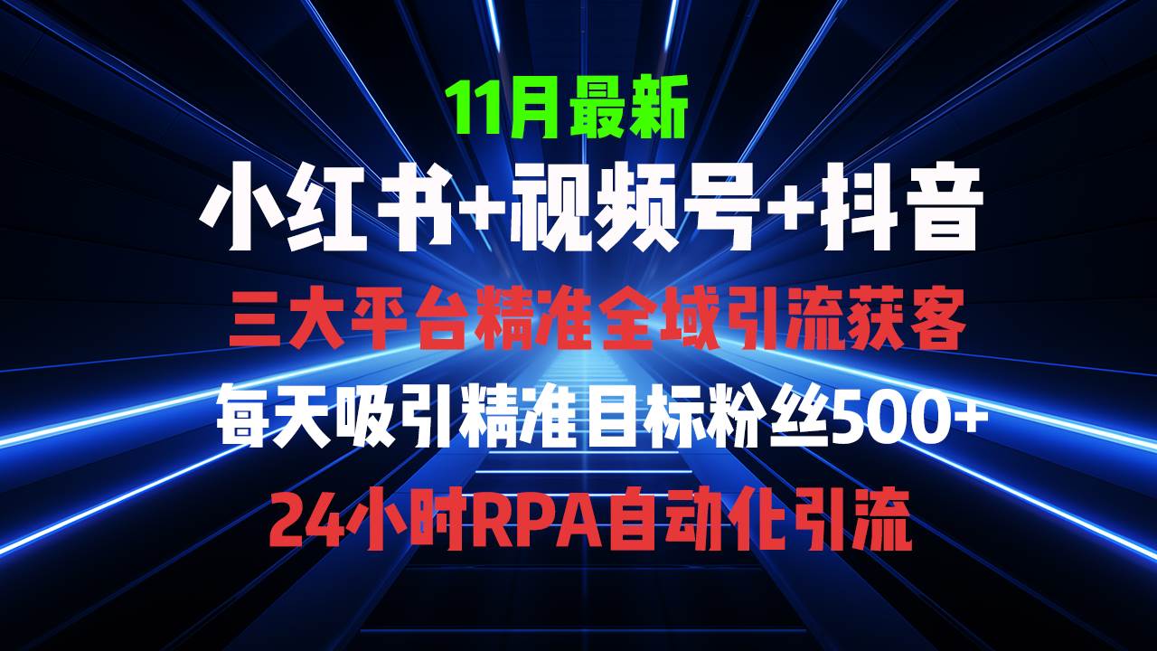 （13259期）全域多平臺引流私域打法，小紅書，視頻號，抖音全自動獲客，截流自… - 嚴選資源大全