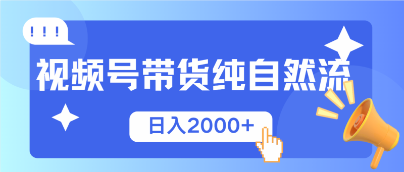 視頻號帶貨，純自然流，起號簡單，爆率高輕松日入2000+ - 嚴選資源大全 - 嚴選資源大全