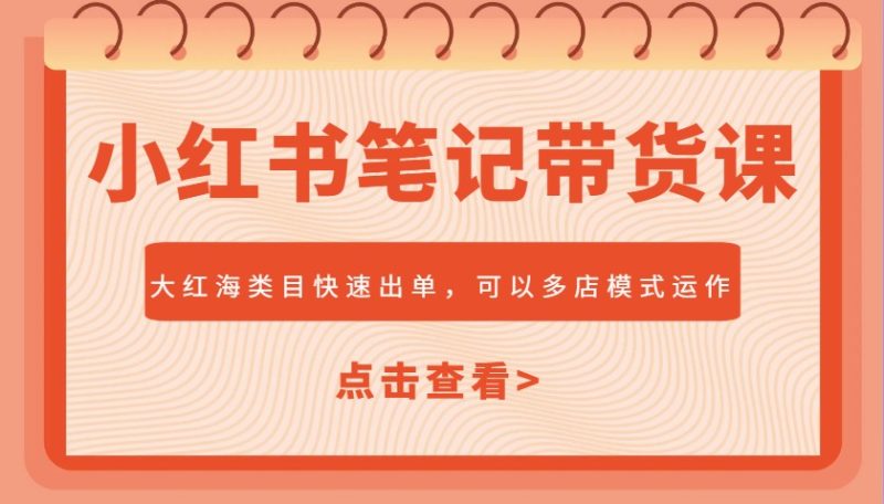 小紅書筆記帶貨課，大紅海類目快速出單，市場大，可以多店模式運(yùn)作 - 嚴(yán)選資源大全 - 嚴(yán)選資源大全