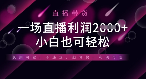 半無人直播帶貨,一場利潤數張,適合所有平臺玩法,小白也可輕松 - 嚴選資源大全