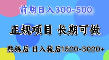 五一節(jié)高收益項(xiàng)目，前期做一天收益300-500左右，熟練后日入收益1.5k【揭秘】 - 嚴(yán)選資源大全