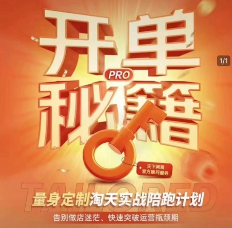 淘寶開單秘籍PRO，量身定制淘天實(shí)戰(zhàn)陪跑計(jì)劃，告別做店迷茫、快速突破運(yùn)營瓶頸期(更新) - 嚴(yán)選資源大全
