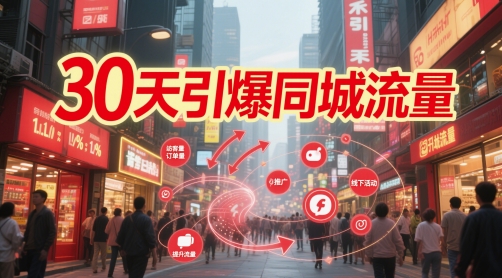 30天引爆同城流量：團購篇 認知篇 流量篇 來客篇 達人篇 老板人設IP篇 投流篇 - 嚴選資源大全