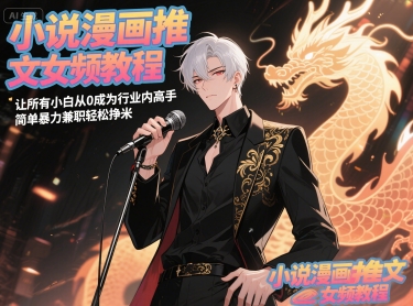 小說漫畫推文女頻教程，讓所有小白從0成為行業內高手，簡單暴力兼職輕松掙米 - 嚴選資源大全