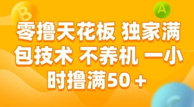 零擼天花板，獨家滿包技術 不養機 一小時擼滿50+【揭秘】 - 嚴選資源大全
