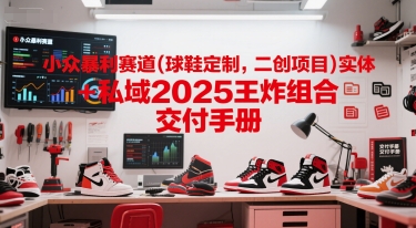 小眾暴利賽道(球鞋定制，二創項目)實體+私域2025王炸組合 ?交付手冊 - 嚴選資源大全
