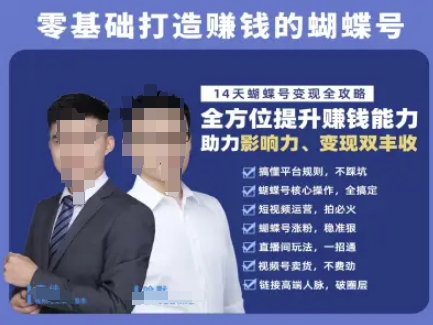 蝴蝶號專欄-視頻號運營教程，零基礎打造掙錢的蝴蝶號，14天蝴蝶號變現全攻略 - 嚴選資源大全