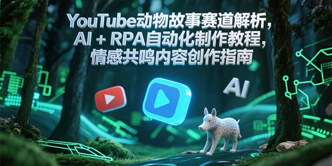 YouTube動(dòng)物故事賽道解析，AI+RPA自動(dòng)化制作教程，情感共鳴內(nèi)容創(chuàng)作指南 - 嚴(yán)選資源大全