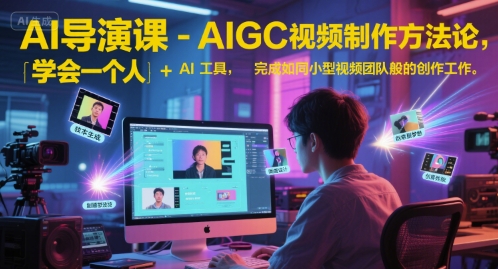 AI導演課-AIGC視頻制作方法論，學會一個人+AI工具，完成如同小型視頻團隊般的創作工作，實現導演夢 - 嚴選資源大全