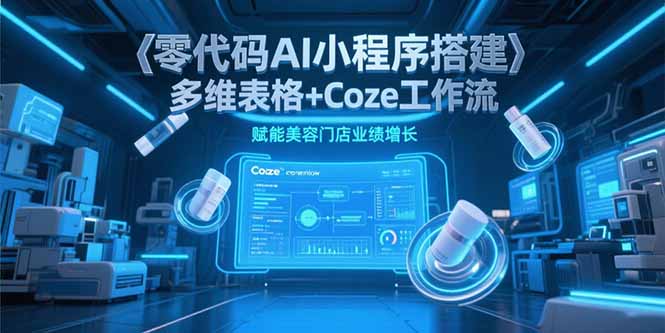 零代碼AI小程序搭建，多維表格+Coze工作流，賦能美容門店業績增長 - 嚴選資源大全