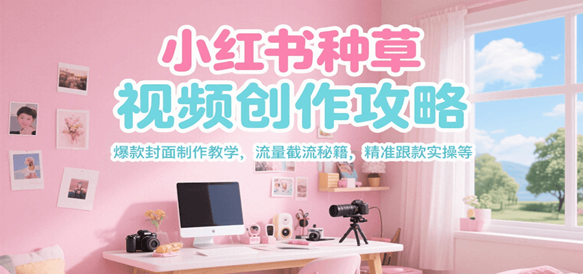 小紅書種草視頻創(chuàng)作攻略，爆款封面制作教學(xué) ，流量截流秘籍 ，精準(zhǔn)跟款實(shí)操等 - 嚴(yán)選資源大全