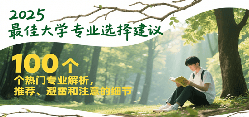 2025最佳大學專業選擇建議,100個熱門專業解析,推薦、避雷和注意的細節 - 嚴選資源大全 - 嚴選資源大全