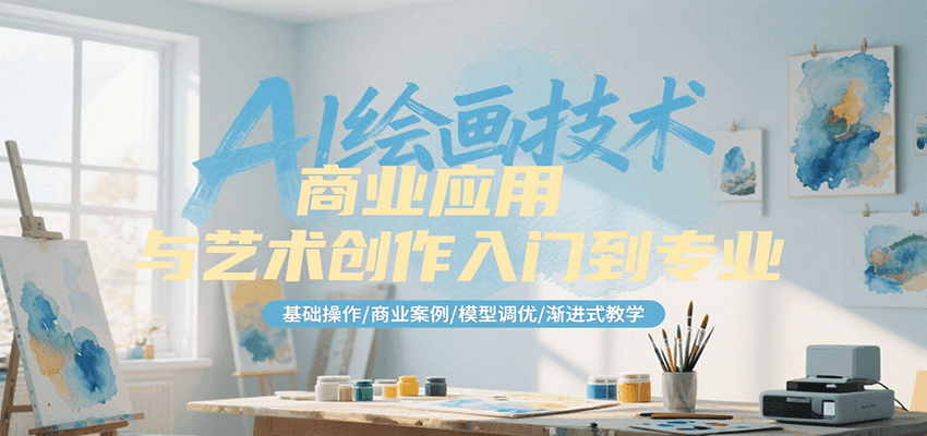 AI繪畫技術商業應用與藝術創作入門到專業，基礎操作/商業案例/模型調優/漸進式教學 - 嚴選資源大全