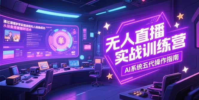無人直播實操訓練營，從設備搭建到話術，AI系統五代操作指南(7月更新 - 嚴選資源大全