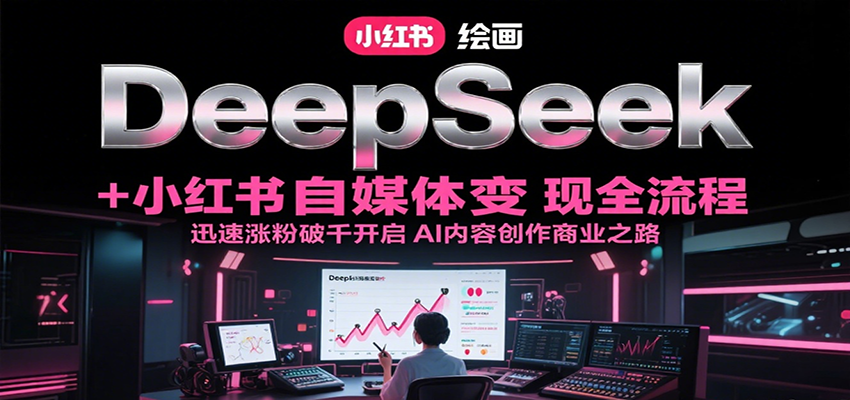 DeepSeek繪畫+小紅書自媒體變現全流程，迅速漲粉破千開啟AI內容創作商業之路 - 嚴選資源大全