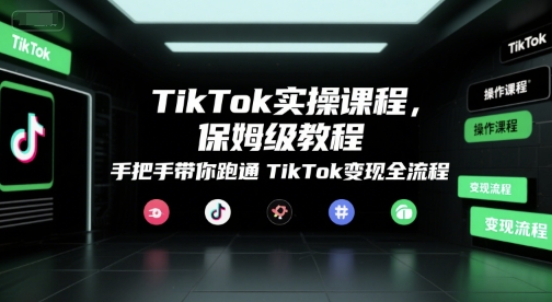 TikTok實(shí)操課程，保姆級(jí)教程，手把手帶你跑通TikTok變現(xiàn)全流程 - 嚴(yán)選資源大全