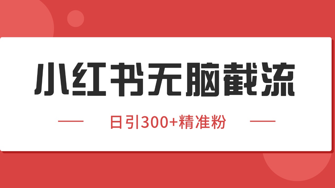 小紅書截流同行客源，獨家野路子獲客玩法 日引200+暴力獲客 - 嚴選資源大全