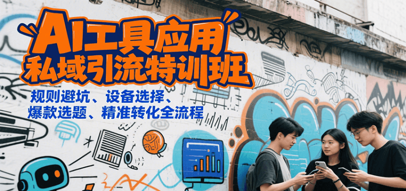 AI工具應用私域引流特訓班，規則避坑、設備選擇、爆款選題、精準轉化全流程 - 嚴選資源大全 - 嚴選資源大全