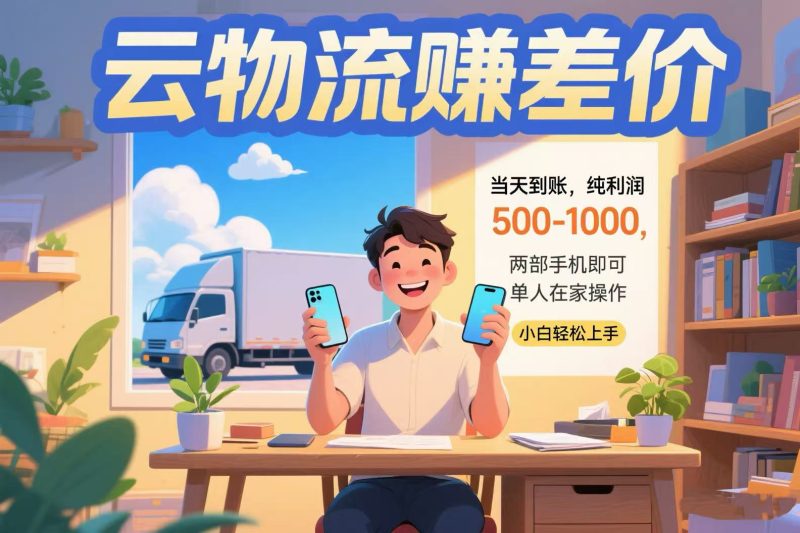云物流賺差價 當天到賬純利潤500-1000 兩部手機即可 可單人在家操作 小… - 嚴選資源大全 - 嚴選資源大全