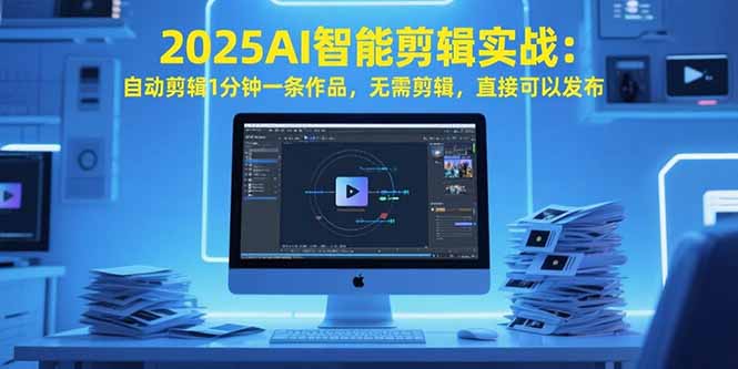 2025AI智能剪輯實戰：自動剪輯1分鐘一條作品，無需剪輯，直接可以發布 - 嚴選資源大全